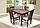 Розкладний стіл "Гаїті" (горіх, масив дуба) 160см, фото 2
