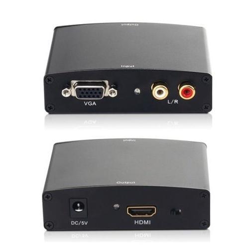 Конвертер з Hdmi на Vga + аудіо (2*RCA) перетворювач, фото 1