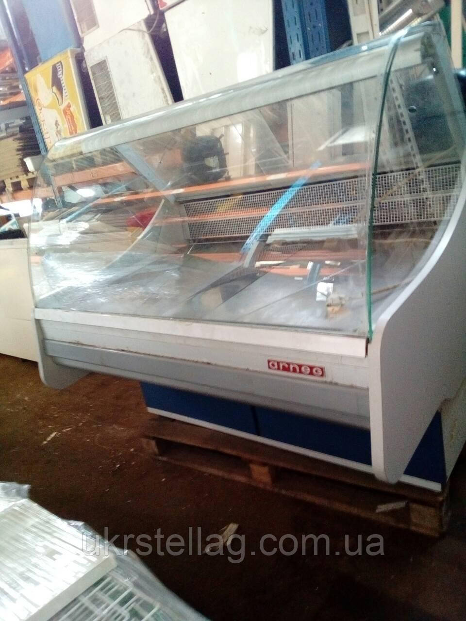 Вітрина холодильна Arneg 1.3 м. бу. Вітрина для торгівлі бу. Стеллаж, фото 1
