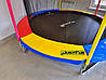 Батут дитячий із внутрішньою захисною сіткою та драбиною 244 см діаметром JUST FUN мультиколор., фото 4