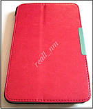 Рожевий шкіряний Premium smart cover чохол-книжка для планшета Asus Memo Pad 7 Me176C Me176CX K013, фото 2