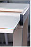 Стіл обідній розкладний Афон каркас вершковий стільниця скло Вершкове 900/1800*900 мм (AMF-ТМ), фото 3