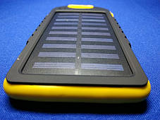 Power Bank Solar 10000mAh Yellow + Ліхтарик, фото 2