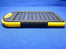 Power Bank Solar 10000mAh Yellow + Ліхтарик, фото 3