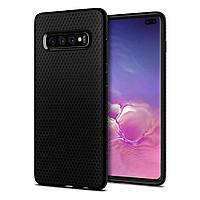 Чохол Spigen для Samsung Galaxy S10 Plus — Liquid Air, Matte Black (606CS25764)