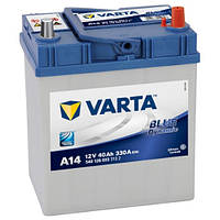 Автомобільний акумулятор Varta Blue Dynamic (A14): 40 А·год, плюс: праворуч, 12 В, 330 А — (akb10), 187x127x227 мм