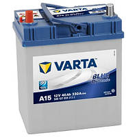 Автомобильный аккумулятор Varta Blue Dynamic (A15): 40 Ач, плюс: слева, 12 В, 330 А - (akb11), 187x127x227 мм