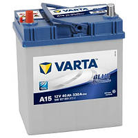 Автомобільний акумулятор Varta Blue Dynamic (A15): 40 А·год, плюс: зліва, 12 В, 330 А — (akb11), 187x127x227 мм