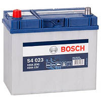 Автомобільний акумулятор Bosch S4 Silver (S4 023): 45 А·год, плюс: зліва, 12 В, 330 А — (akb20), 238x129x227 мм