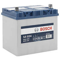 Автомобильный аккумулятор Bosch S4 Silver (S4 024): 60 Ач, плюс: справа, 12 В, 540 А - (akb34), 232x173x225 мм