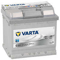 Автомобильный аккумулятор Varta Silver Dynamic (C30): 54 Ач, плюс: справа, 12 В, 530 А - (akb76), 207x175x190