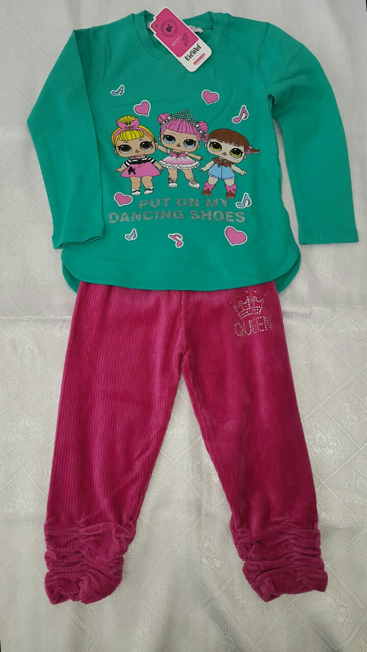 Модний реглан для дівчаток 92,98,104,110,116 зросту Ляльки LOL, фото 1