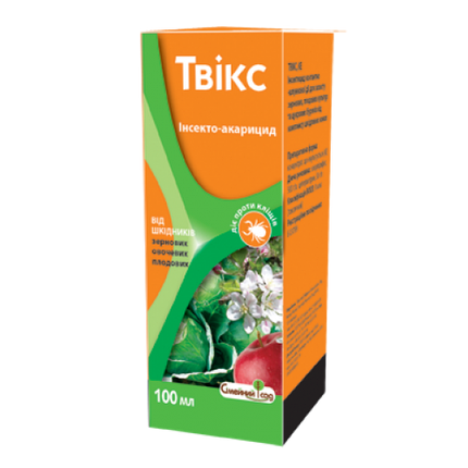 Інсекто-акарацид Твікс 100 мл — від комах, що спадають, що гризають, обмежує розвиток рослинних кліщів, фото 2