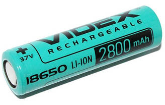 Акумулятор Videx 18650 2800 mAh без захисту Li-Ion 3.7v