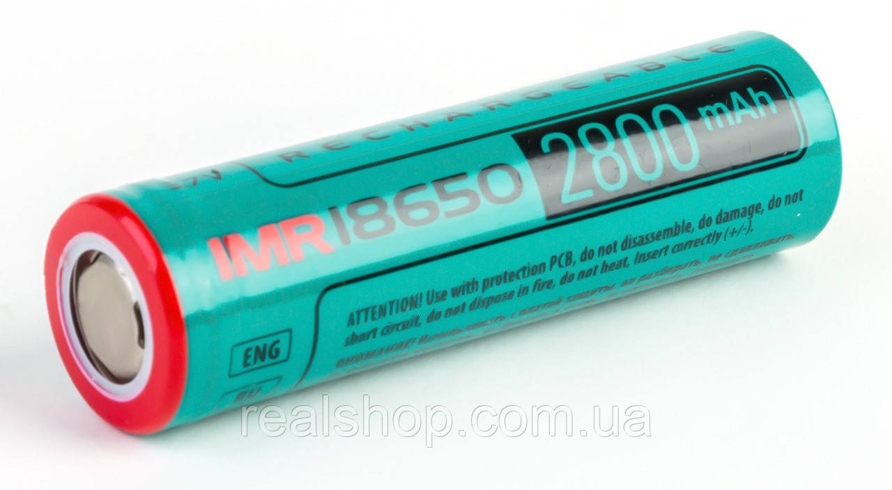 Акумулятор високотоковий Videx 18650 (без паковання) 2800 mAh Li-Ion 3.7V IMR 28A
