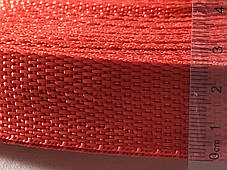 Тасьма сумковий колір червоний 25 мм, фото 2
