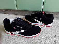 Чоловічі кросівки Reebok Classic Concept Sample 001 Black/White/Orange чорні з білим, замшеві, фото 3