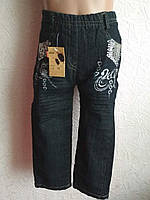 Джинси з люриксом утеплені дівчинка на 3-4 роки