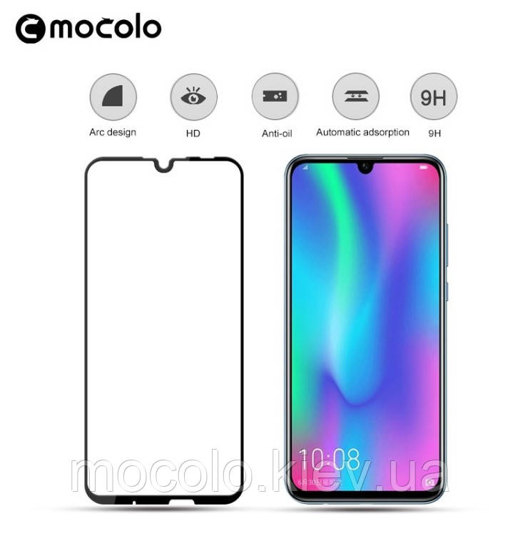 Захисне скло Mocolo Huawei P Smart 2019 (Black) - Full Glue