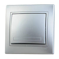 Вимикач LEZARD MIRA сірий металік, 701-1010-100