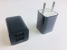 Мережевий зарядний пристрій КУБИК ART-2100 ( 220v/2usb/2Am )(1000)