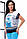 Літня жіноча футболка з принтом. Модель Edyta Top-Bis, розмір S, фото 2