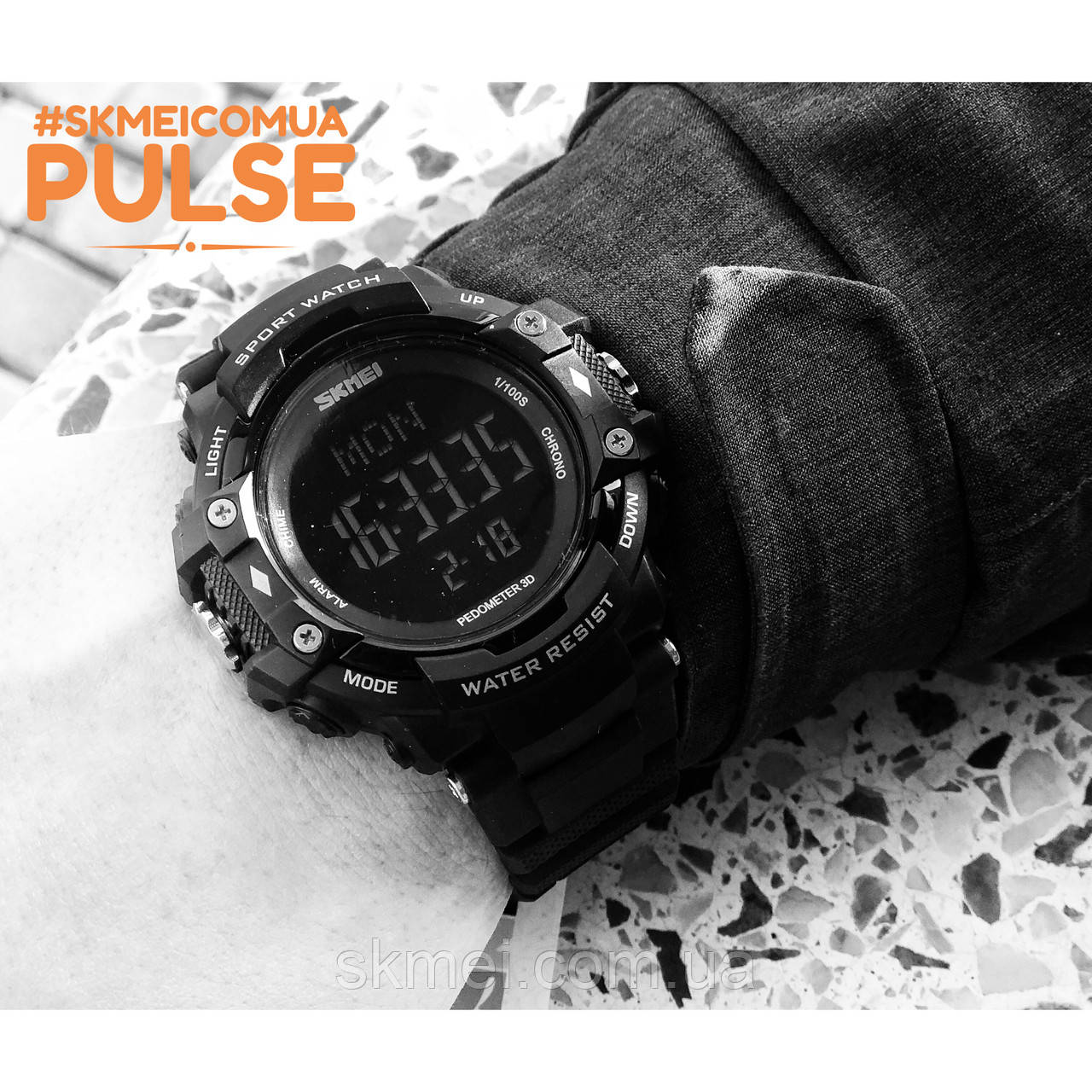 Спортивные часы SKMEI 1180 c пульсометром (Black) - фото 6 - id-p427896262