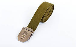 Ремінь у стилі мілітарі 5.11 1.5" Cobra BDU Belt (Олива, Чорний), фото 3