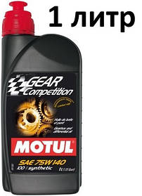 Трансмісійне масло 75w-140 (1л.) MOTUL Gear Competition 100% синтетичне (105779)