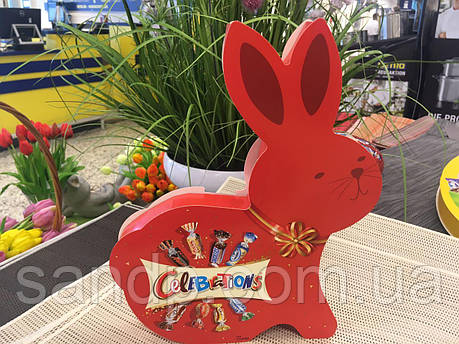 Шоколадні цукерки Великодній Кролик Celebrations Osterhase 215g, фото 2
