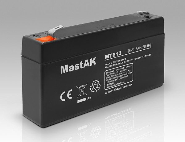 Акумулятор MastAK MT613 ( 6v1.3Ah )