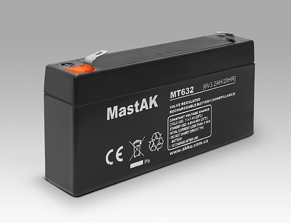 Акумулятор MastAK MT633 ( 6v3.3Ah), фото 1