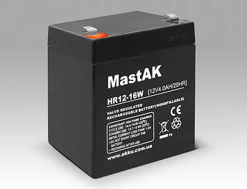 Акумулятор MastAK HR12-16W (12v4Ah)