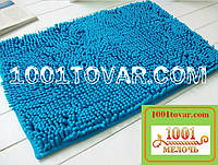 Большие коврики из микрофибры "Макароны или дреды" для широкого применения, 110х70 см. +/- 3 см, бирюзовый