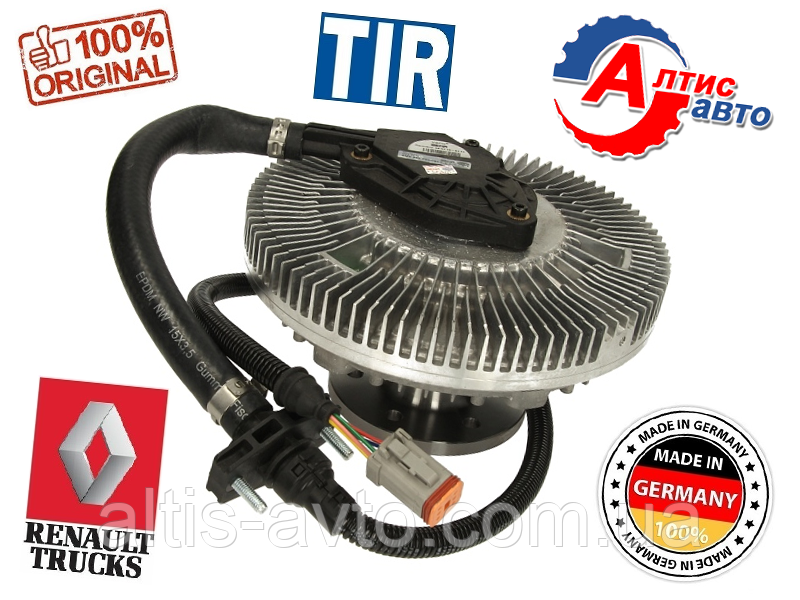 Вискомуфта Renault Magnum E.Tech Mak (235mm) двигатель 400/440/480, 5010315928, 5010315927, 5010315551