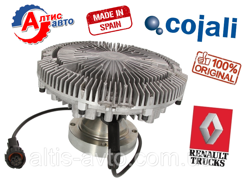 Віськомуфта Renault Premium Dxi, Magnum, Kerax (260 mm) з датчиком Cojali система охолодження Рено Преміум