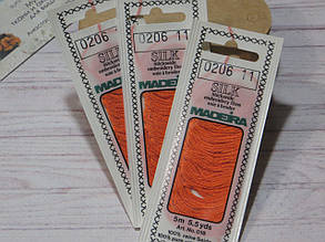 Мулине Madeira Silk, 0206 колір стиглий апельсин