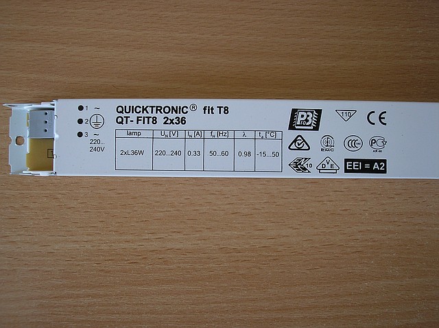 Баласт електронний OSRAM QT-FIT8 2x36/230-240 теп.старт, фото 1
