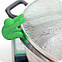 Силіконовий тримач кришки на каструлі, зелений, фото 2
