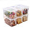 Прозорий контейнер для зберігання продуктів в холодильник, фото 3
