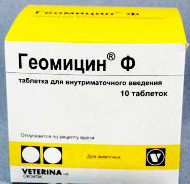 Геоміцин Ф No10 внутрішньоматкові таблетки