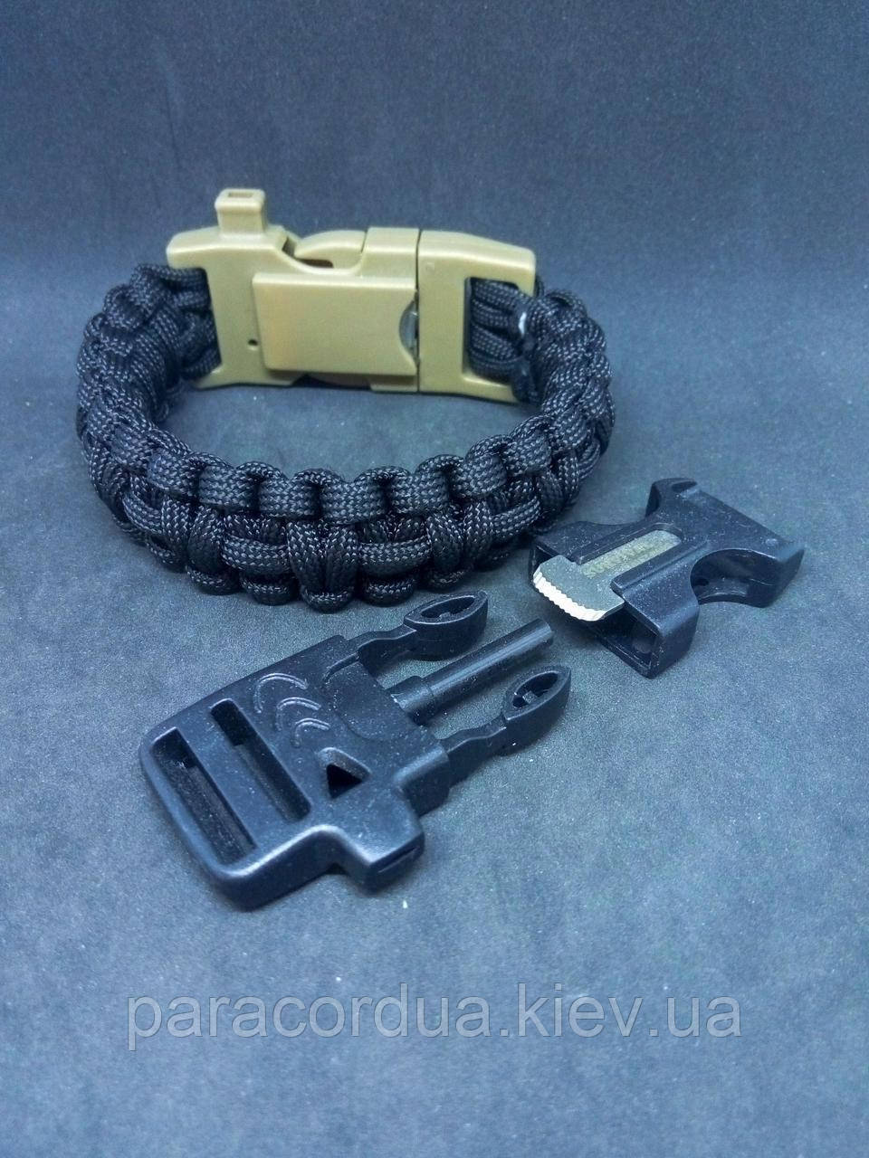 Браслет виживання з паракорда 4 в 1, Плетіння "Кобра +"