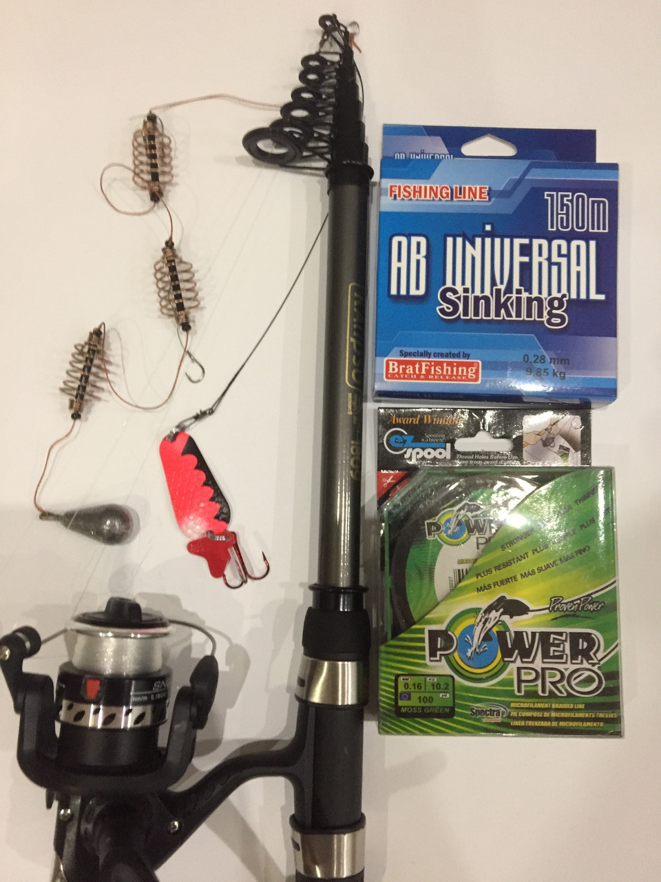 Набір Спінінг Kalipso 1.80 м у складі +котушка +блешня + пружна + Подарунок!, фото 1