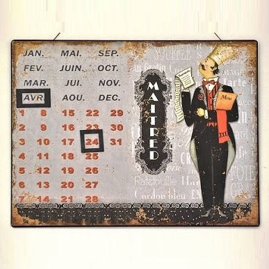 Вічний календар Maitred металевий 25х33 см OR-1027, фото 2