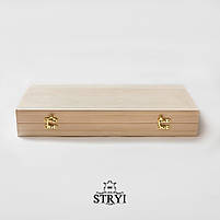 Заготовка дерев'яна для оформлення нард та шахів STRYI, липа, 600*300*90мм, арт.706030, фото 3