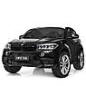 Дитячий електромобіль на акумуляторі BMW X6M з пультом радіокерування 3-8 років чорний JJ2168, фото 4
