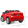 Дитячий електромобіль на акумуляторі BMW X6M JJ2168 з пультом радіокерування 3-8 років червона, фото 4