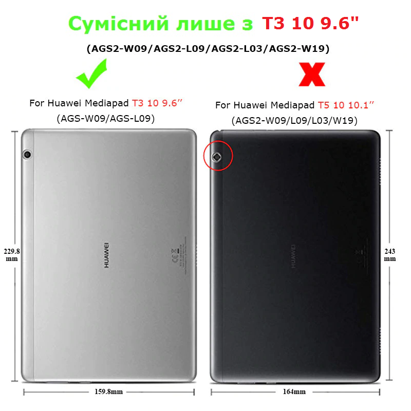 Чехол поворотный для Huawei Mediapad T3 10 AGS-L09 AGS-W09 9.6" TTX 360° Leather Case Black (Черный) - фото 8 - id-p908845685