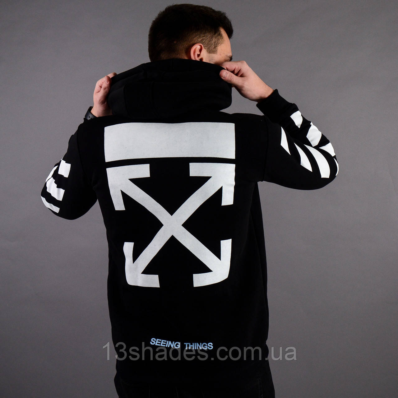 Худі Off White , чорна