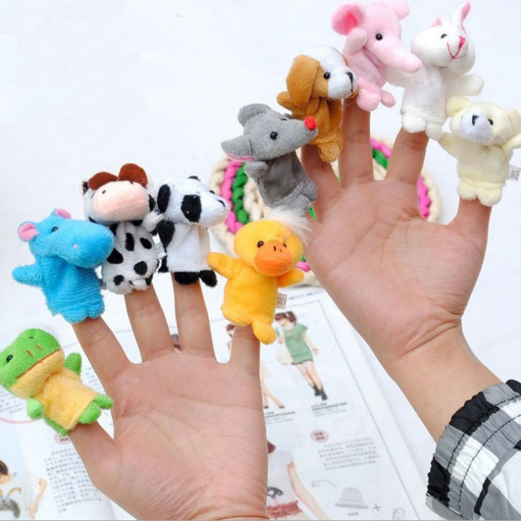Іграшки на пальці 10шт/комплект, пальчиковий театр